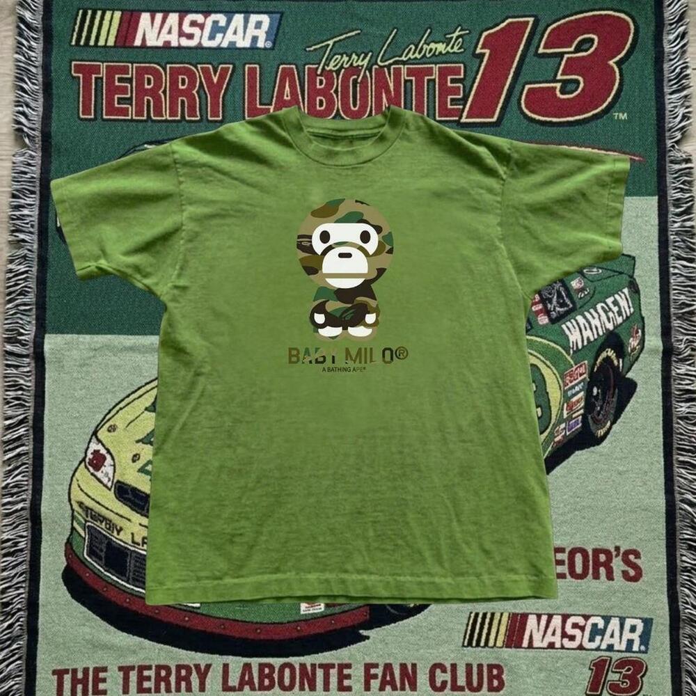 Bape Green Camo Baby Milo Tee